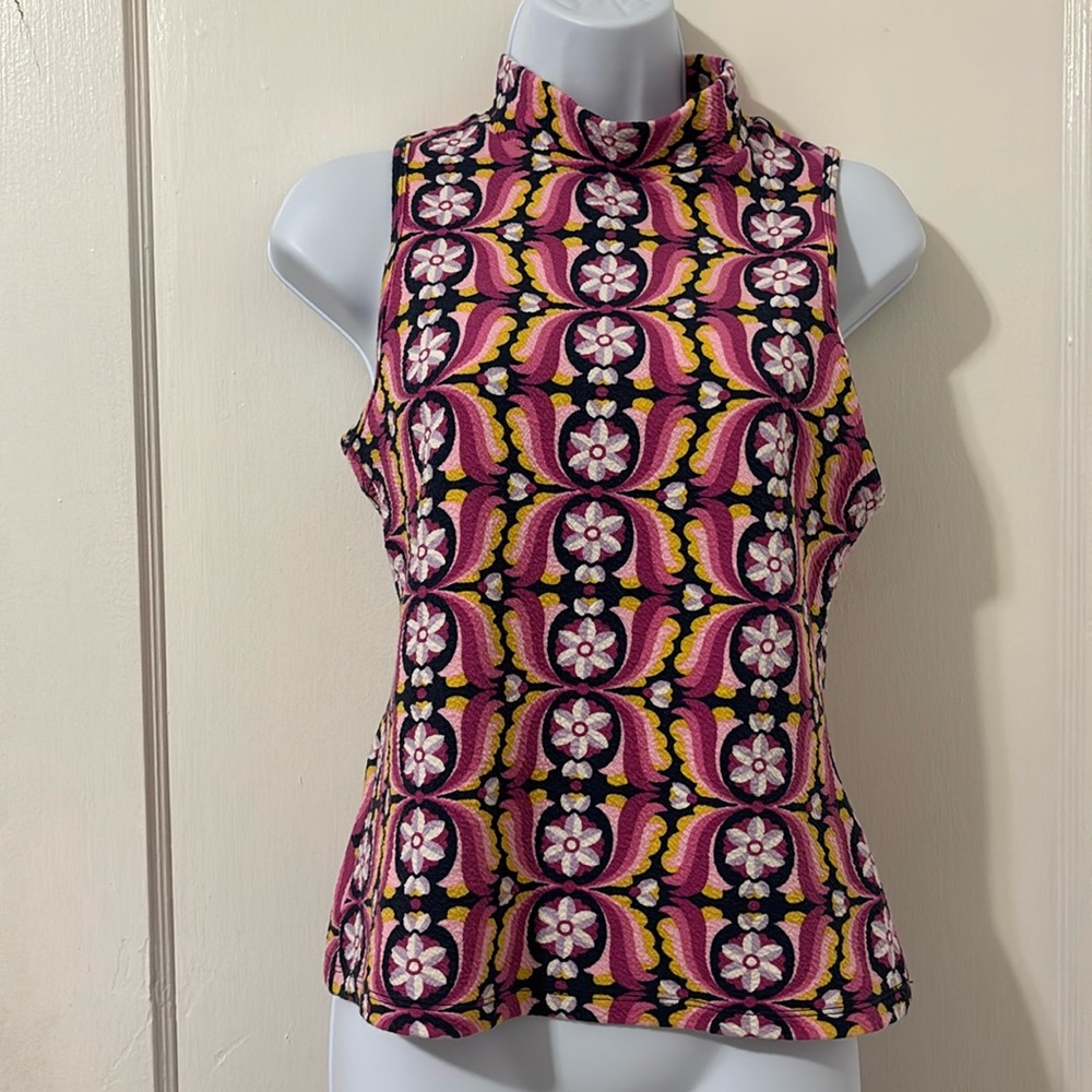 Anthropologie Maeve Floral Retro Top